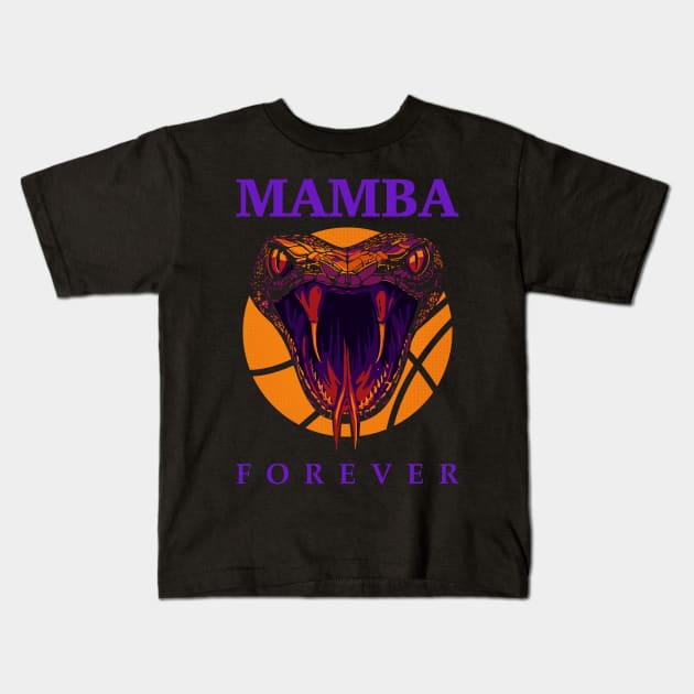 Mamba Forever Kids T-Shirt by BAJAJU